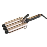 Ondulator Triplu Valuri 28MM LCD GOLD